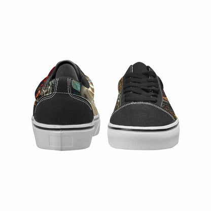 WOMEN'S More Overlapping Ontop Each Lace-Up Canvas Vivid Sneakers