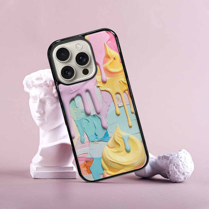 iPhone 16 Pro Case — Soft Serve Swirl Monster Characters, Custom Designed Case Cover