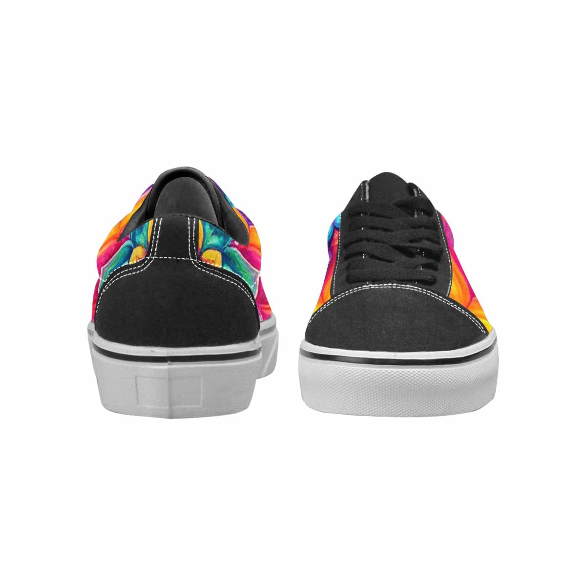 MEN'S Tie Dye Mandala Canvas Lace-Up Vivid Custom Sneakers