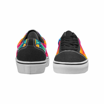 MEN'S Tie Dye Mandala Canvas Lace-Up Vivid Custom Sneakers