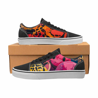 WOMEN'S Smiley Faces Lace-Up Canvas Surreal Shoes