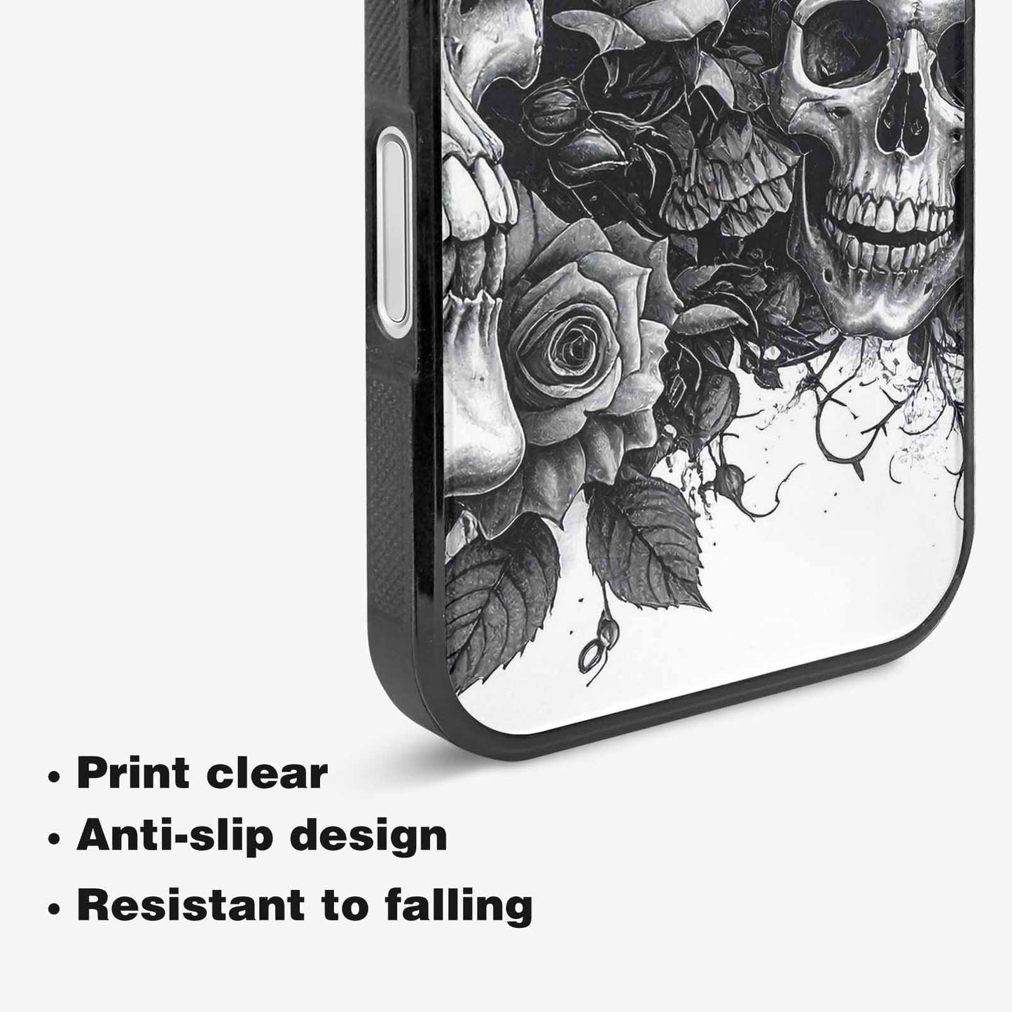 iPhone 16 Plus Case — Skull Gothic Art Dark Original, Custom Art Phone Cover