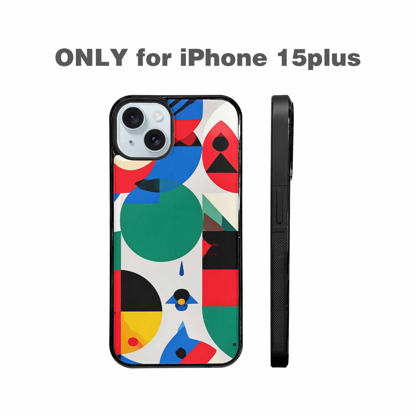 iPhone 15 Plus Case — 1960s Mod Cartoon Art Pattern, Custom Printed Phone Case