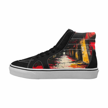 MEN'S Liminal Space Fragment High Top Canvas Cottagecore Sneakers
