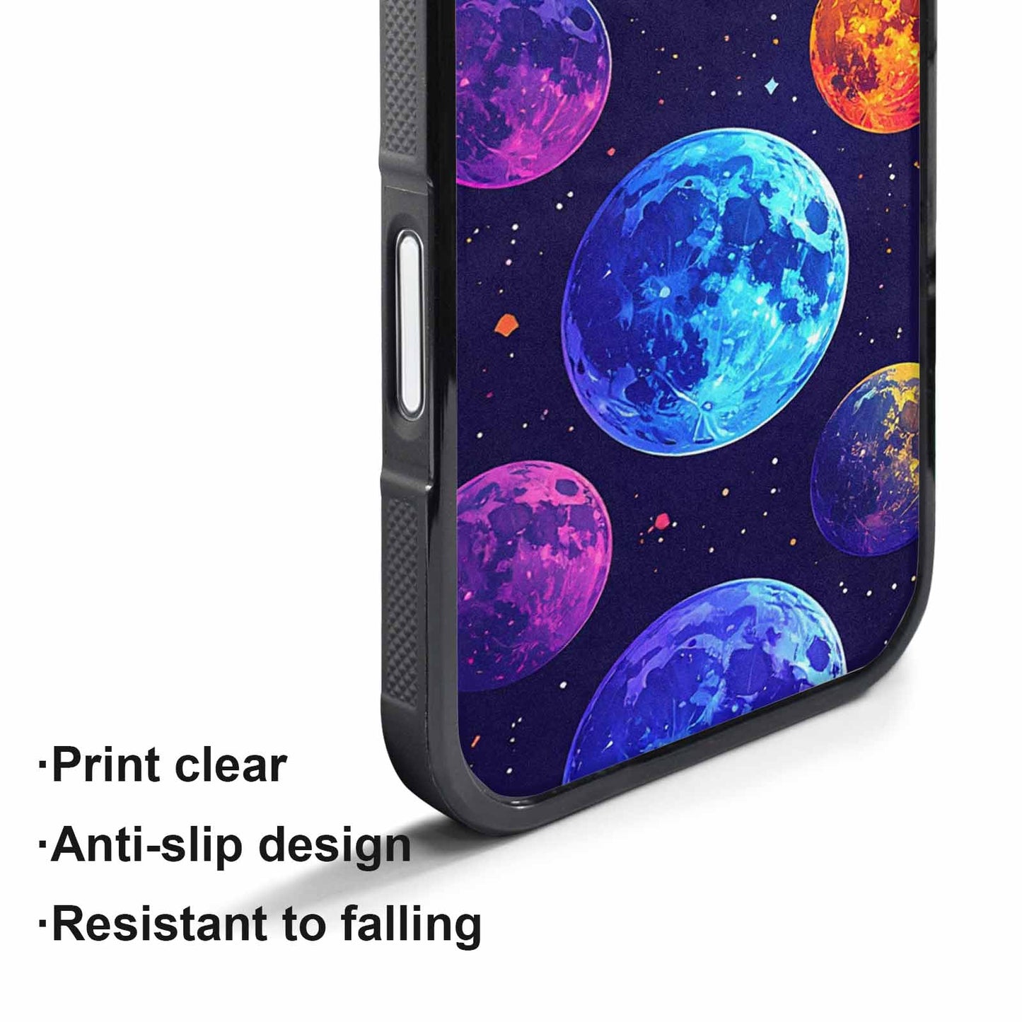 iPhone 17 Air Case — Neon Winter Moon Seamless Cartoon Cute, Custom Art Phone Cover