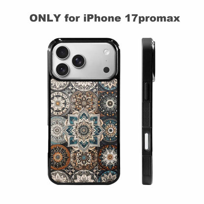 iPhone 17 Pro Max Case — Small Mandala Pattern, Randomly Floral, Custom Print Case Cover