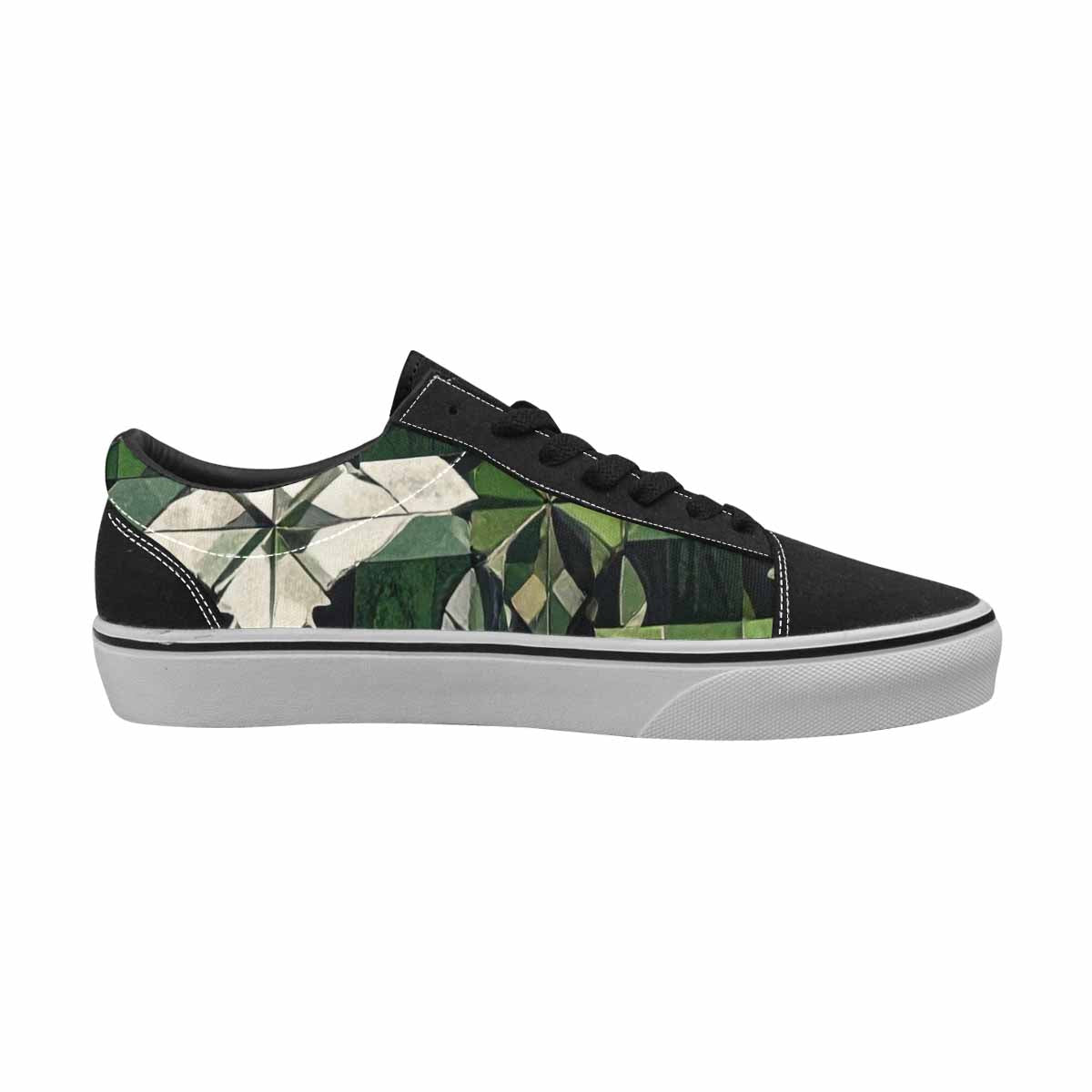 WOMEN'S Aromantic Flag Color Canvas Lace-Up Cottagecore Custom Sneakers