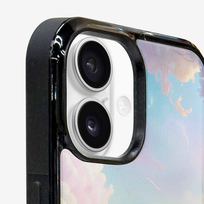 iPhone 16 Plus Case — Surrealist Dreamscape Illustration Pattern, Custom Designed Case Cover