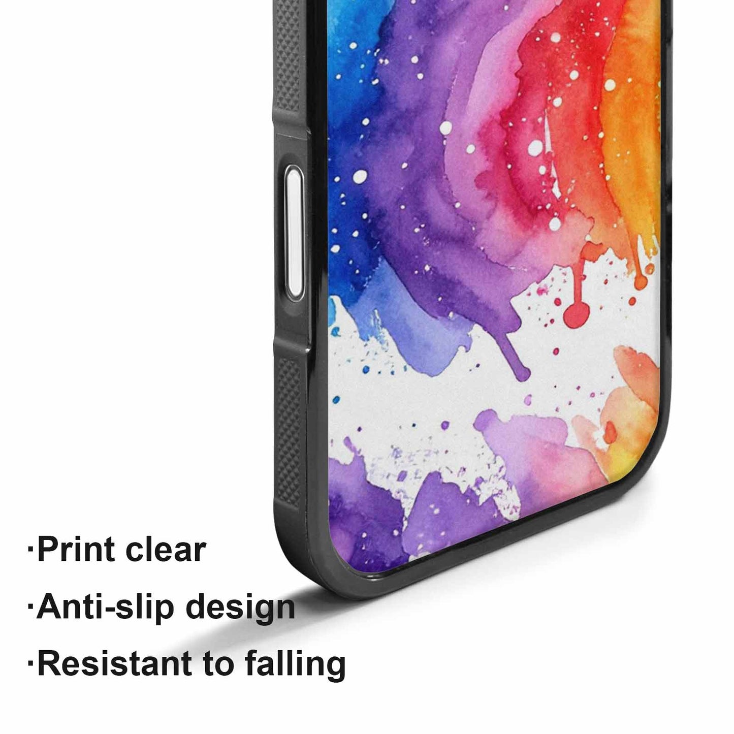 iPhone 17 Case — Watercolor Splash Abstract Pattern, Watercolor Abstract, Personalized Phone Case