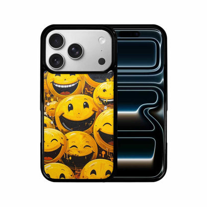 iPhone 17 Pro Case — Melting Moon Smiley Yellow Version Original, Custom Made Phone Cover