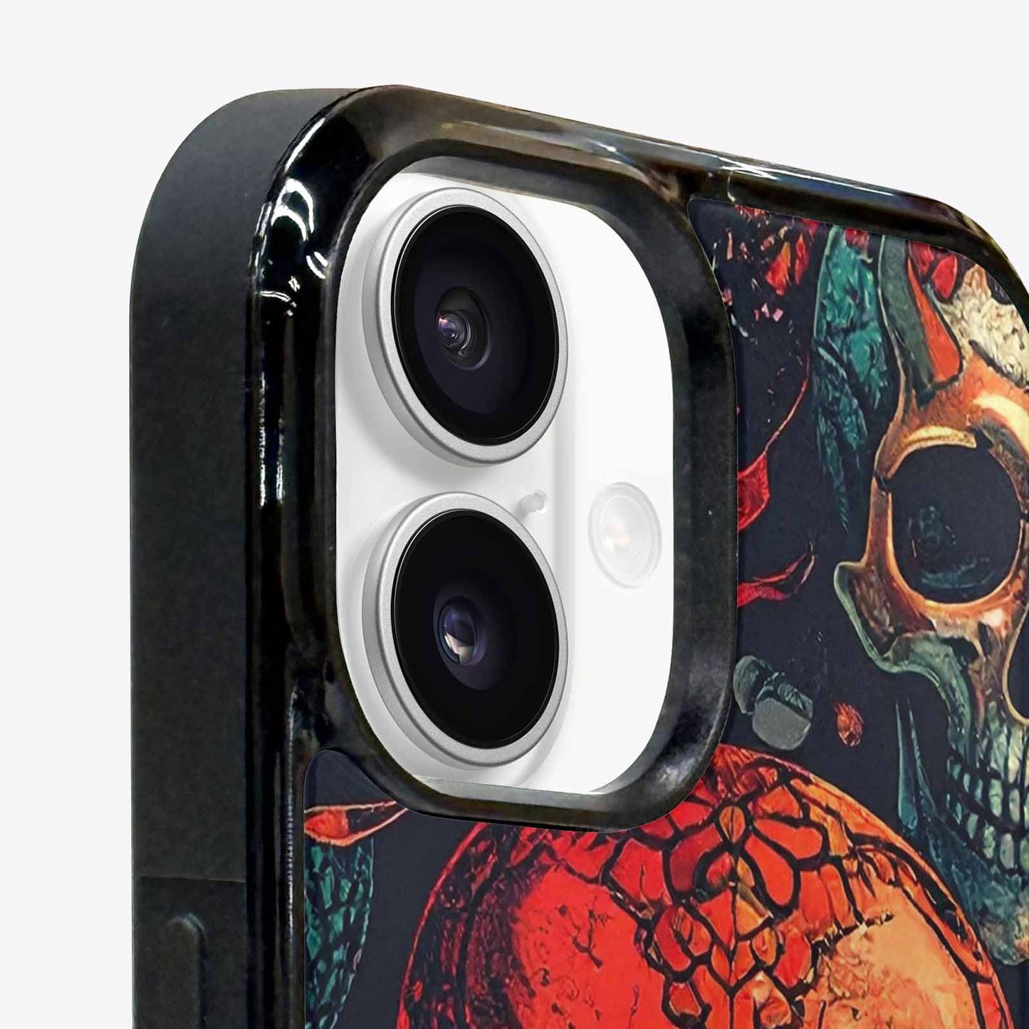 iPhone 16 Case — Snake Skulls Print Custom, Original Design Phone Case