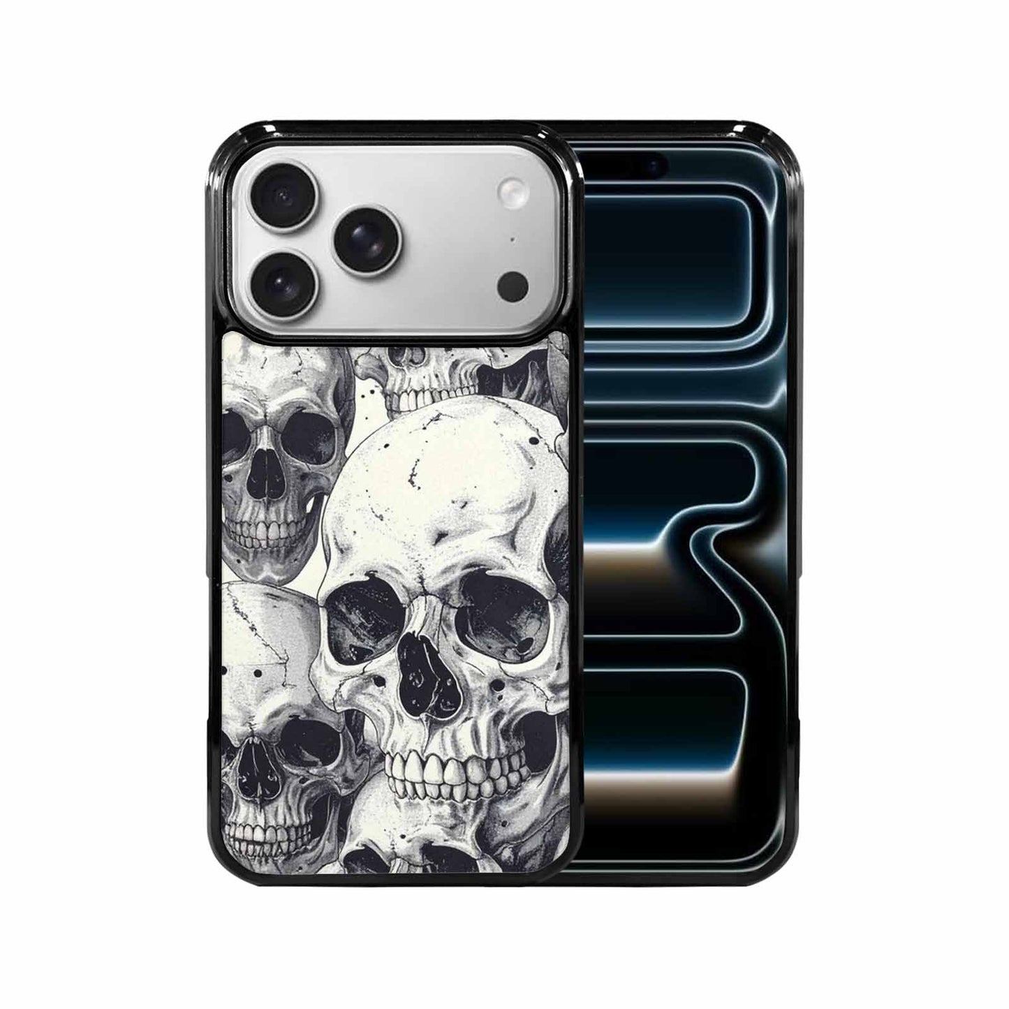 iPhone 17 Pro Max Case — Skull Dark Art Gothic Print Gothic, Custom Phone Case
