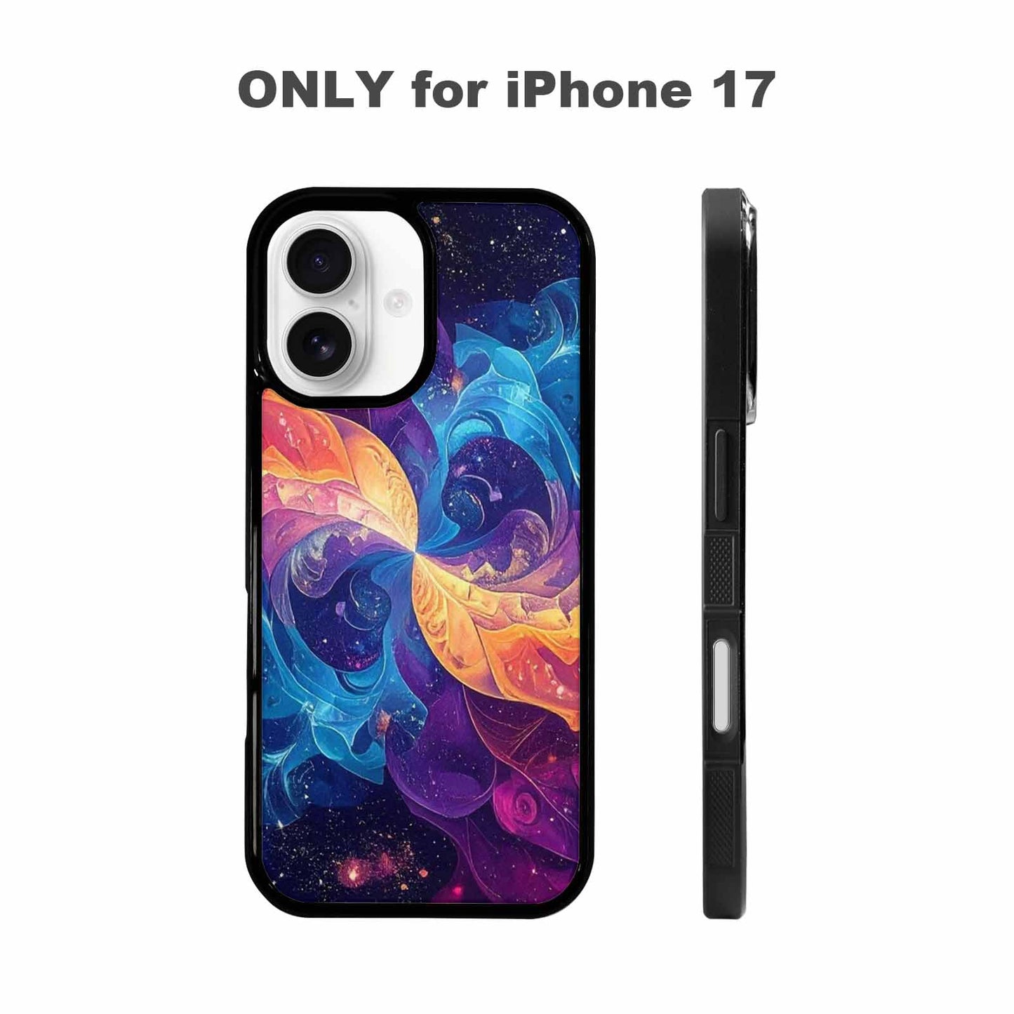 iPhone 17 Case — Rose Galaxy Art Seamless Galaxy Space, Custom Phone Case
