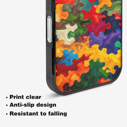 iPhone 16 Case — Camo Patches Full Color Vibrant Camo, Custom Made Phone Cover