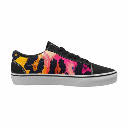 WOMEN'S Full Color Vibrant Animal Lace-Up Canvas Aesthetic Custom Shoes