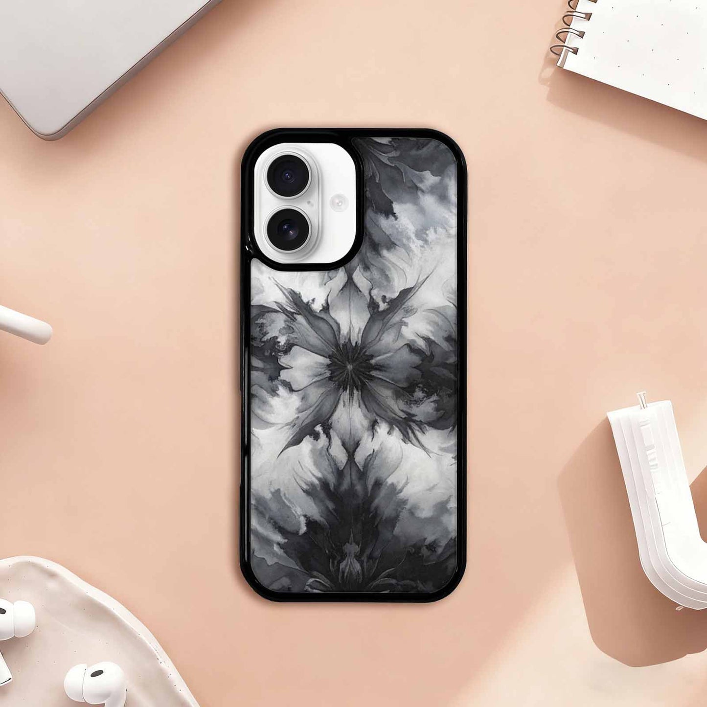 iPhone 17 Case — Tie Dye Black And Tie Dye, Custom Print Case Cover