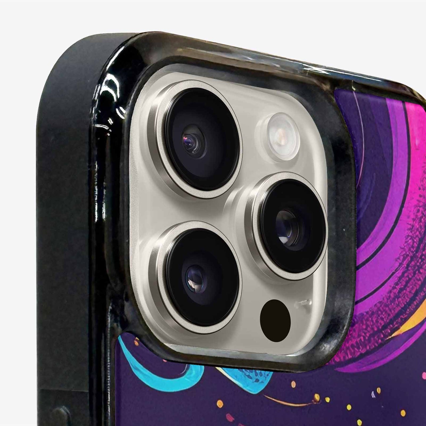 iPhone 16 Pro Case — 1970s Disco Cartoon Art Pattern, Custom Made Phone Cover
