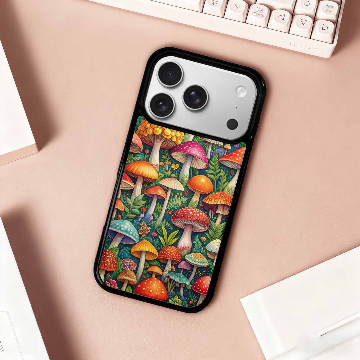 iPhone 17 Pro Case — Mushrooms Botanicalmushrooms P Fvz Floral, Unique Phone Case Design