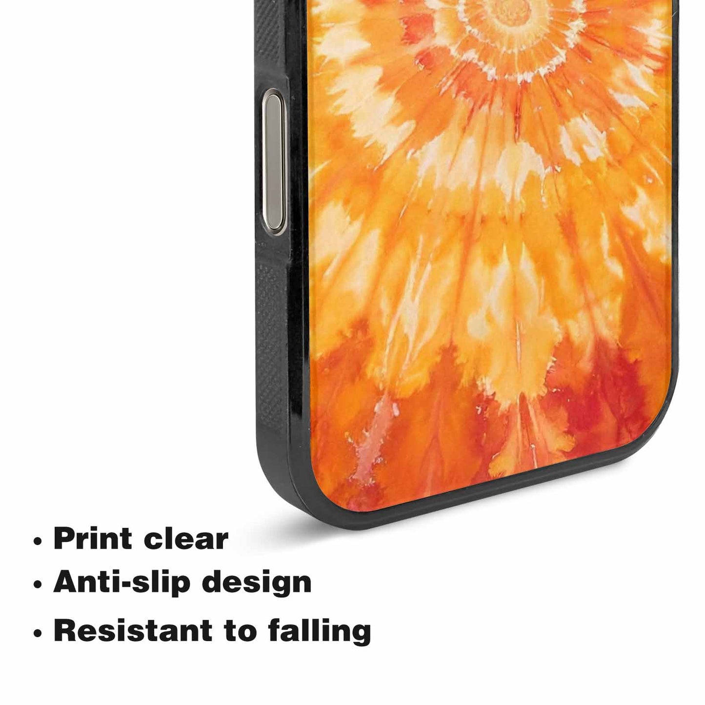 iPhone 16 Pro Max Case — Ombre Tie Dye Warm, Custom Designed Case Cover