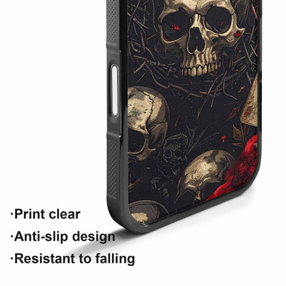 iPhone 17 Case — Skull Dark Art Gothic Print Gothic, Custom Designed Case Cover