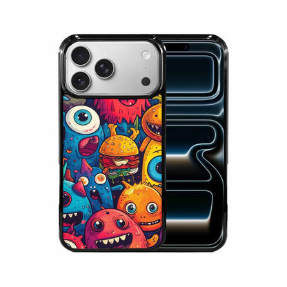 iPhone 17 Pro Max Case — Small Cartoon Monster Character Cartoon Cute, Custom Print Case Cover