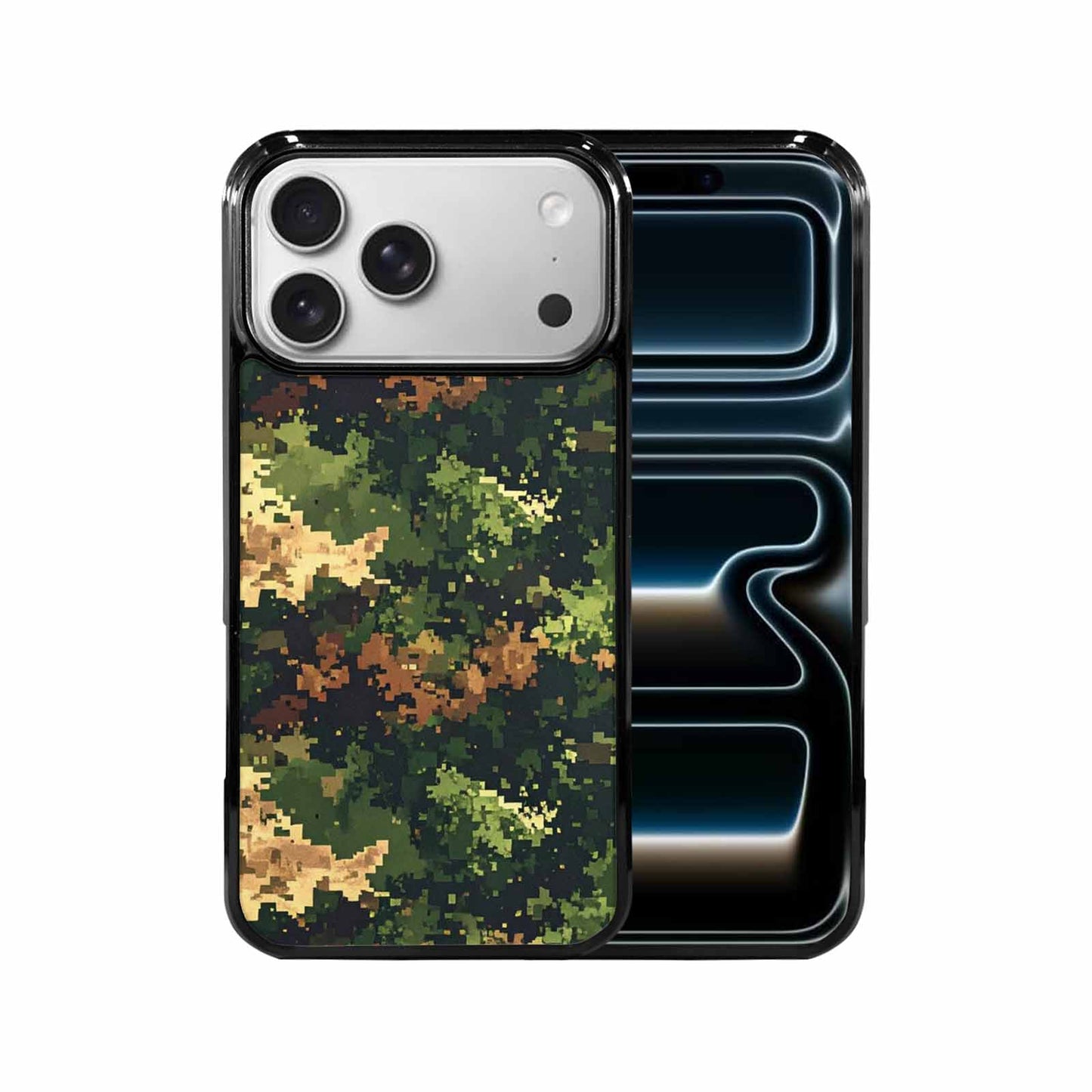 iPhone 17 Pro Max Case — Small Military Camouflage Blotch Camo, Custom Made Phone Cover