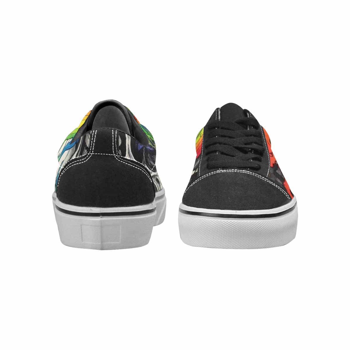 WOMEN'S Rainbow From Skull S Lace-Up Canvas Dreamlike Shoes