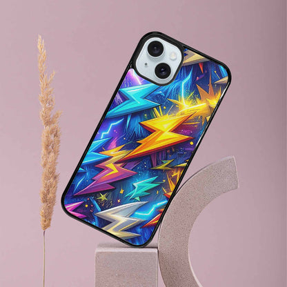 iPhone 15 Plus Case — Lightning Bolt Storm Pattern Hundreds Of, Customized Protective Case
