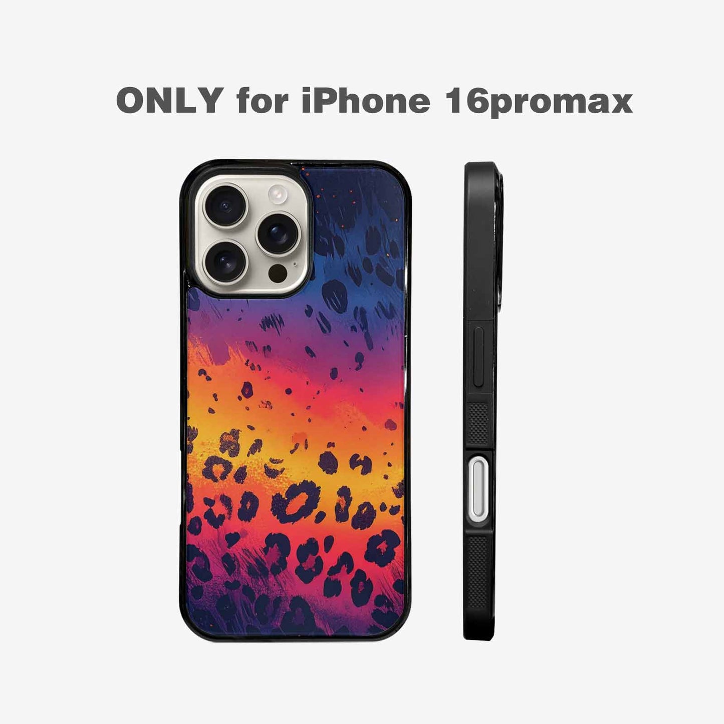 iPhone 16 Pro Max Case — Leopard Print Gradient, Custom Printed Phone Case
