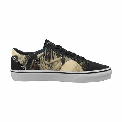 WOMEN'S Melting Aliens Lace-Up Canvas Grunge Custom Shoes