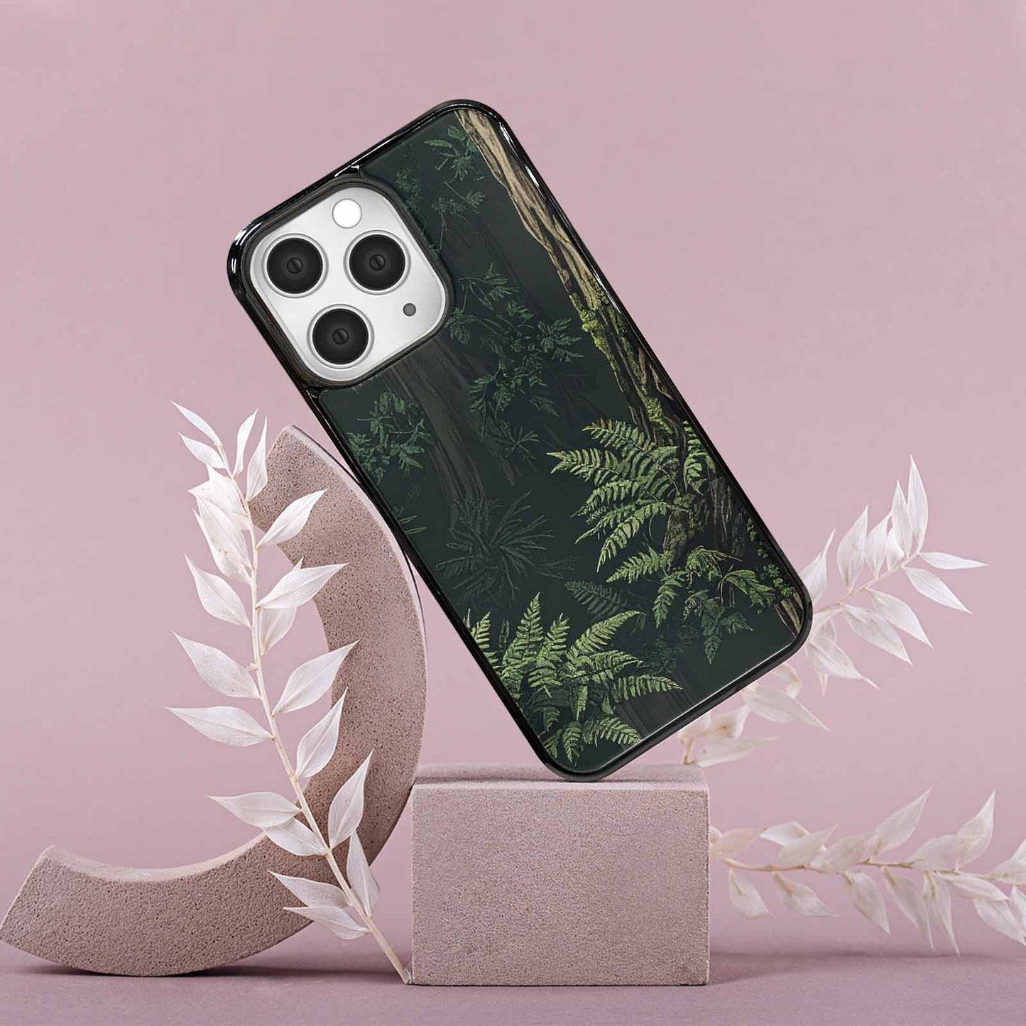 iPhone 15 Pro Max Case — Seamless Pattern Ancient Redwood Forest Giant, Original Design Phone Case