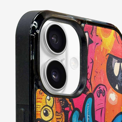 iPhone 16 Plus Case — Goofy Cartoon Monster, Custom Print Case Cover
