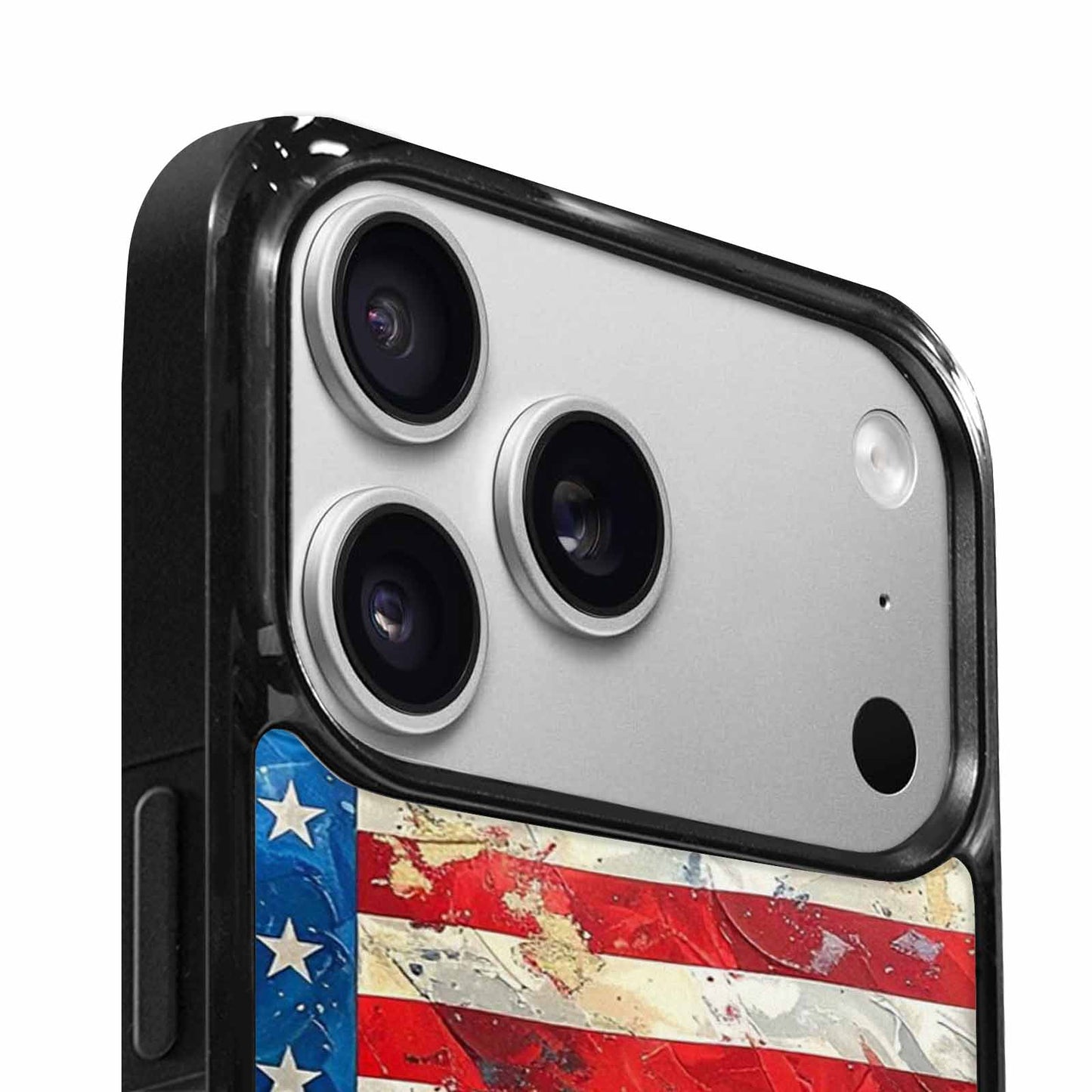 iPhone 17 Pro Case — Small American Flag Stars And Galaxy, Custom Print Case Cover