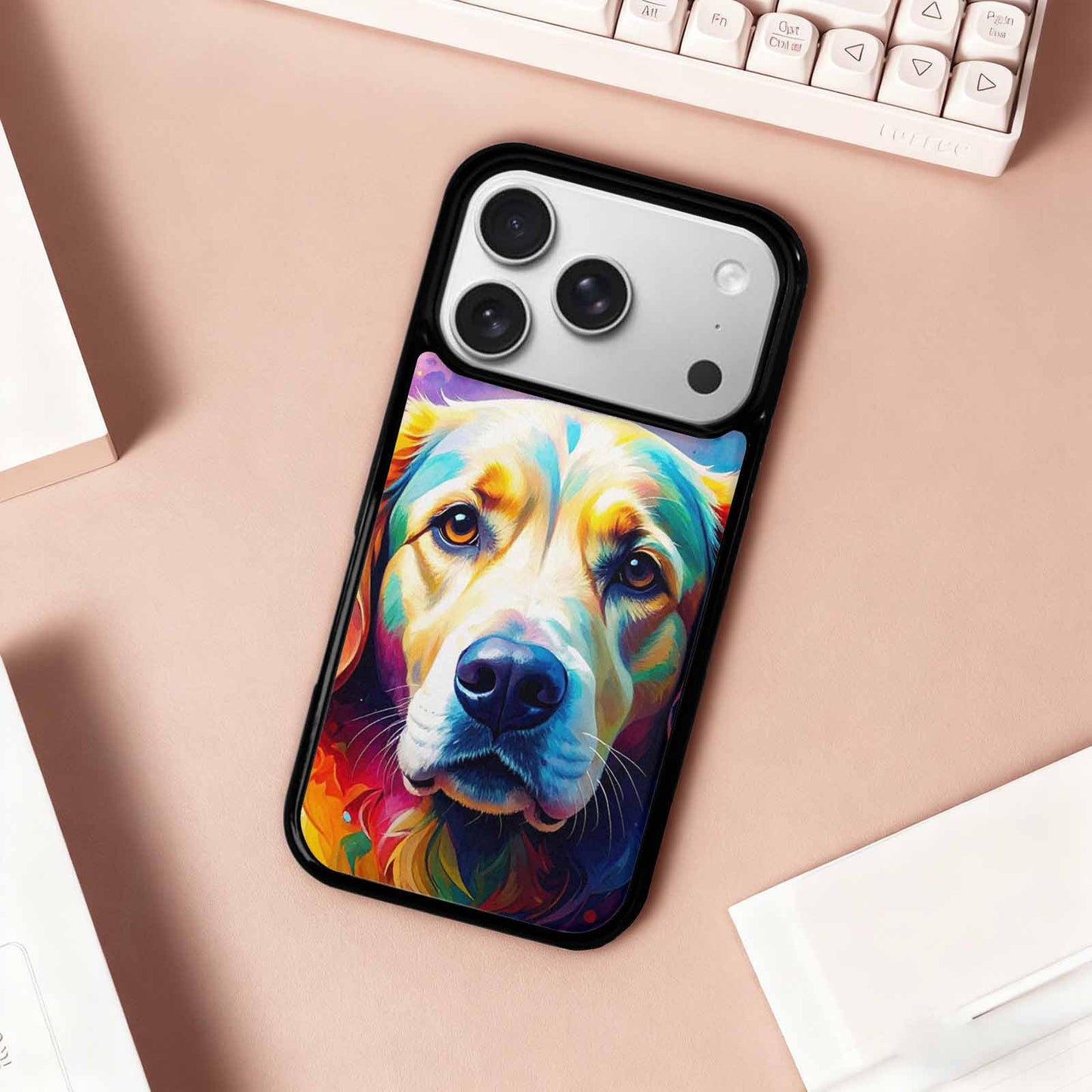 iPhone 17 Pro Case — Golden Retriever Watercolor Art Pattern Watercolor, Personalized Phone Case
