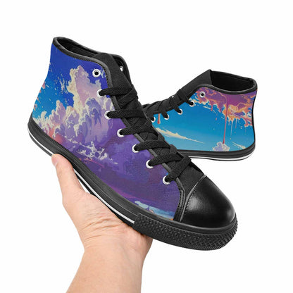 MEN'S Surrealist Desert Dreamscape High Top Canvas Y2K Shoes