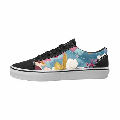 MEN'S Cherry Blossom Canvas Bold Print Wallpaper Art Customized Sneakers