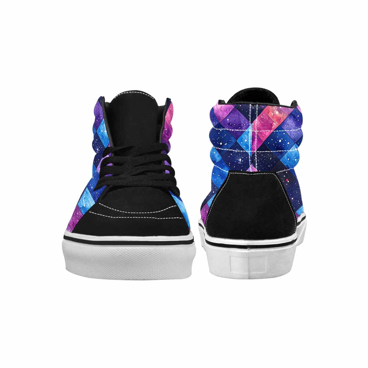 WOMEN'S Galaxy Stars Nebula High Top Canvas Cottagecore Custom Shoes