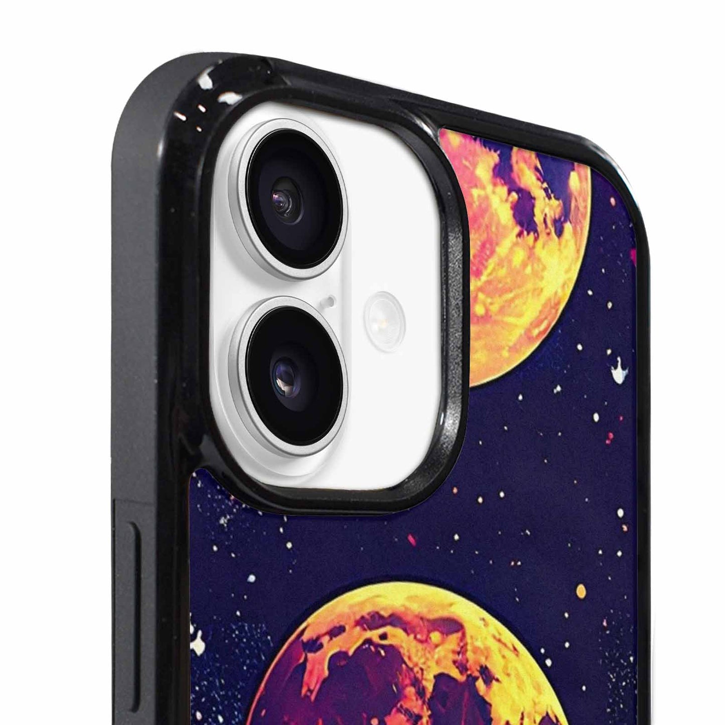 iPhone 17 Case — Neon Winter Moon Cartoon Cute, Unique Phone Case Design
