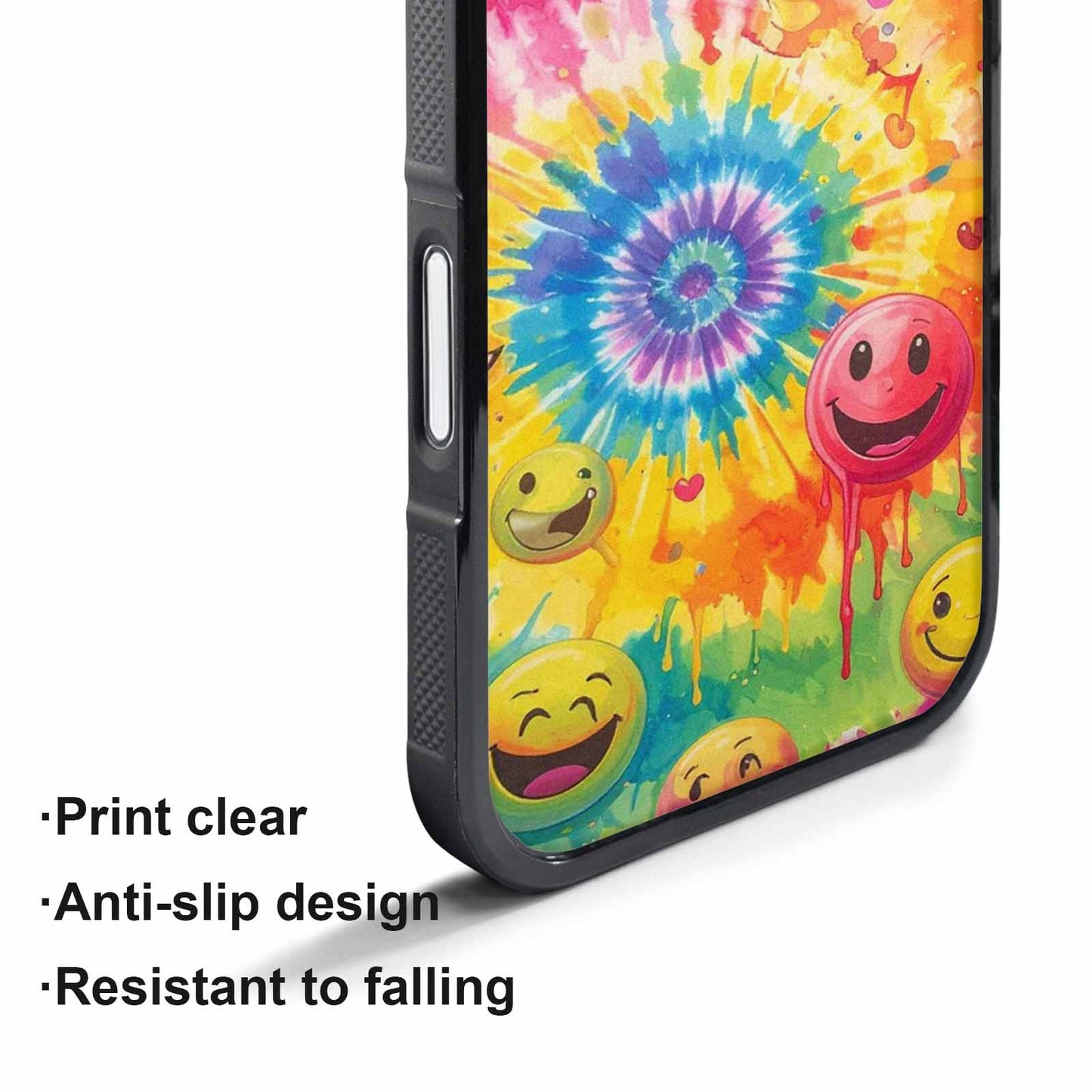 iPhone 17 Pro Max Case — Smiley Facessmiley Faces Tie Original Art, Custom Print Case Cover