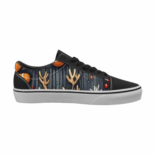 MEN'S Christmas Holly Snowflake Canvas Lace-Up Dreamcore Custom Shoes