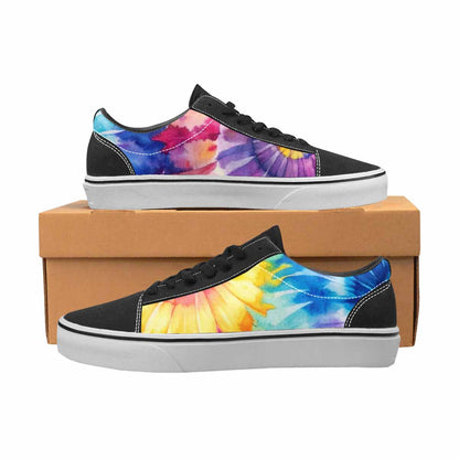 MEN'S Tie Dye Swirl Canvas Lace-Up Dark Academia Shoes