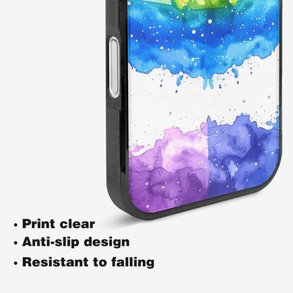 iPhone 16 Plus Case — Watercolor Splash Abstract Pattern Seamless Repeat, Custom Designed Case Cover