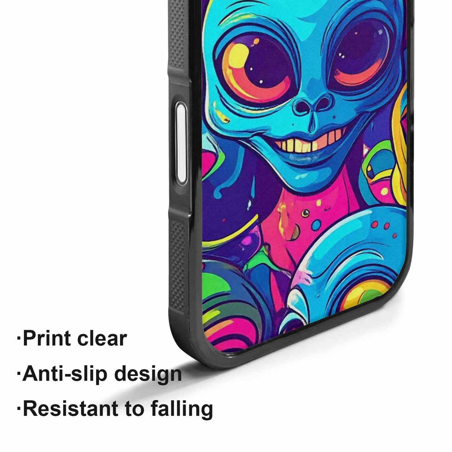iPhone 17 Case — Alien Ufo Cartoon Alien Scifi, Custom Print Case Cover