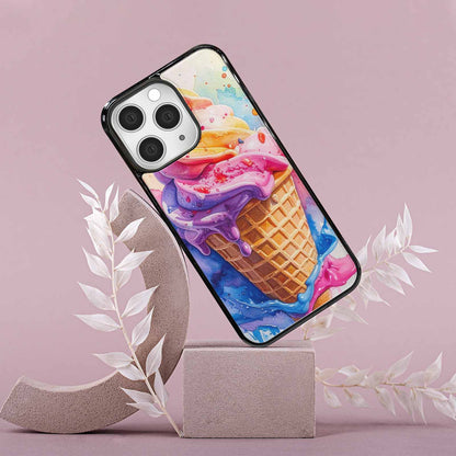 iPhone 15 Pro Max Case — Melting Icecream Collage Custom, Custom Art Phone Cover