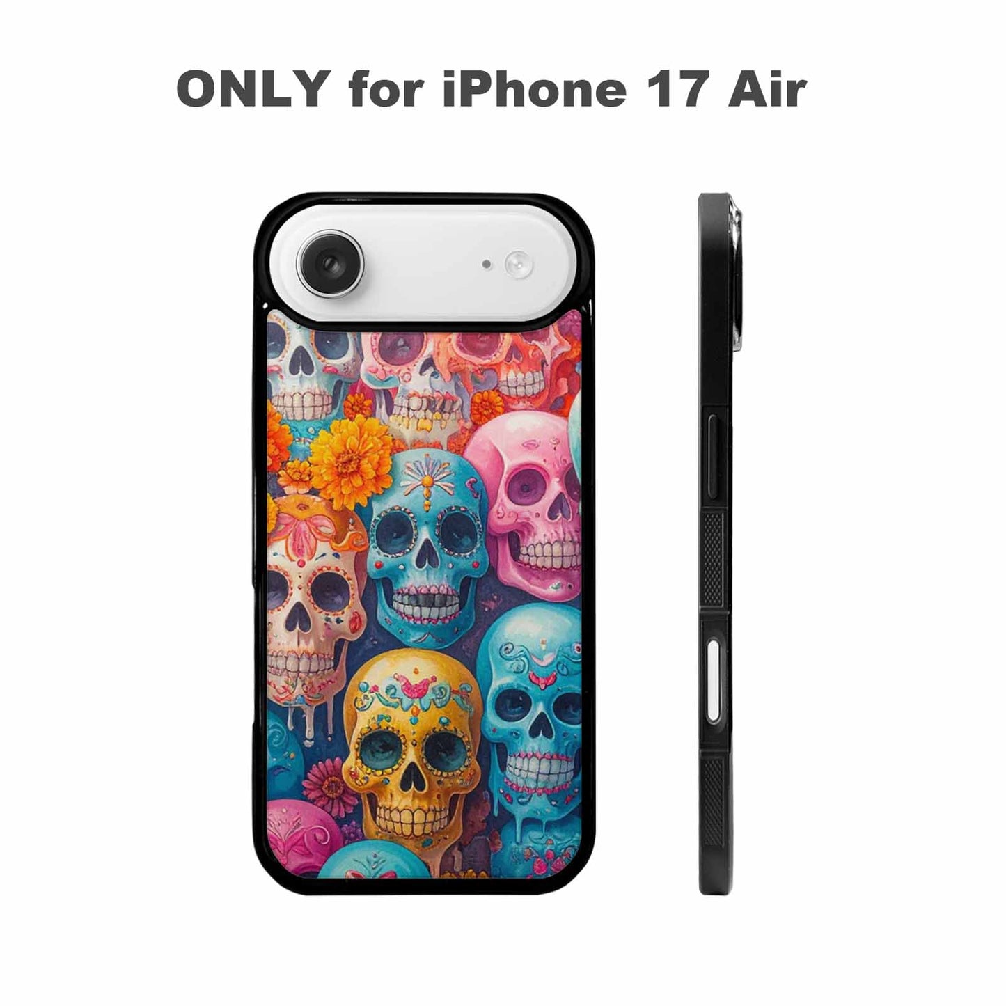 iPhone 17 Air Case — Sugar Skullsmelting Sugar Skulls Gothic Skulls, Unique Phone Case Design