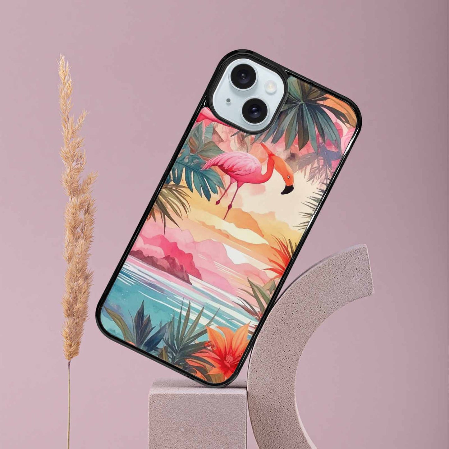 iPhone 15 Plus Case — Flamingo Tropical Flamingo Tropical Pattern Hundreds, Unique Phone Case Design