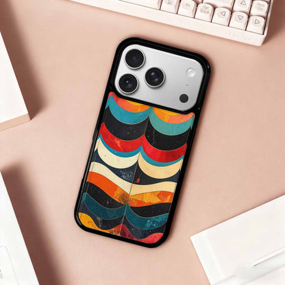iPhone 17 Pro Case — Retro Wave Scallop Stripe Small Retro, Custom Art Phone Cover