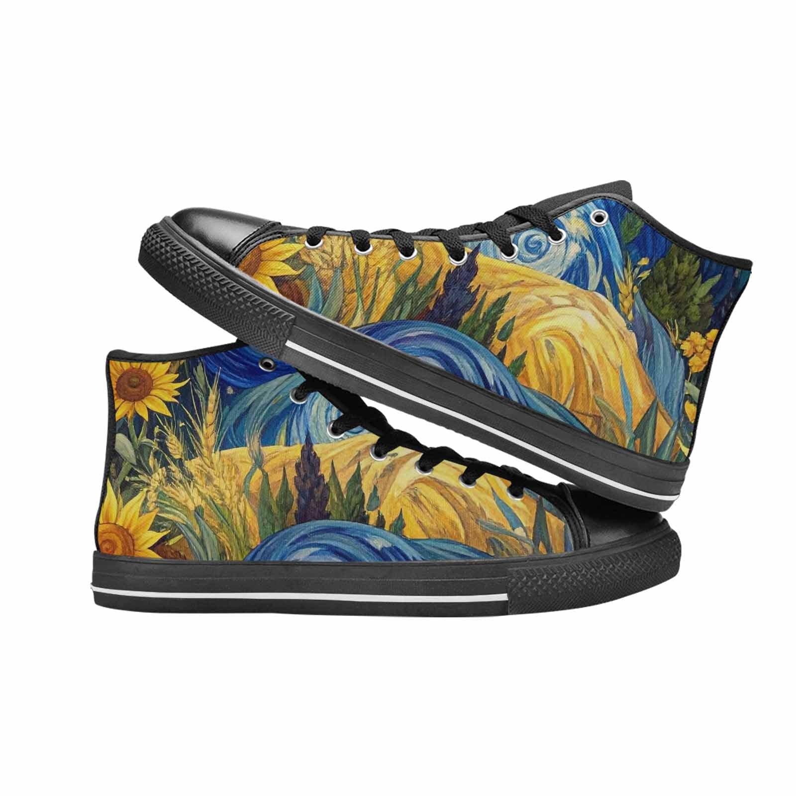 MEN'S Blend All Versions High Top Canvas Neon Fantasy Custom Shoes