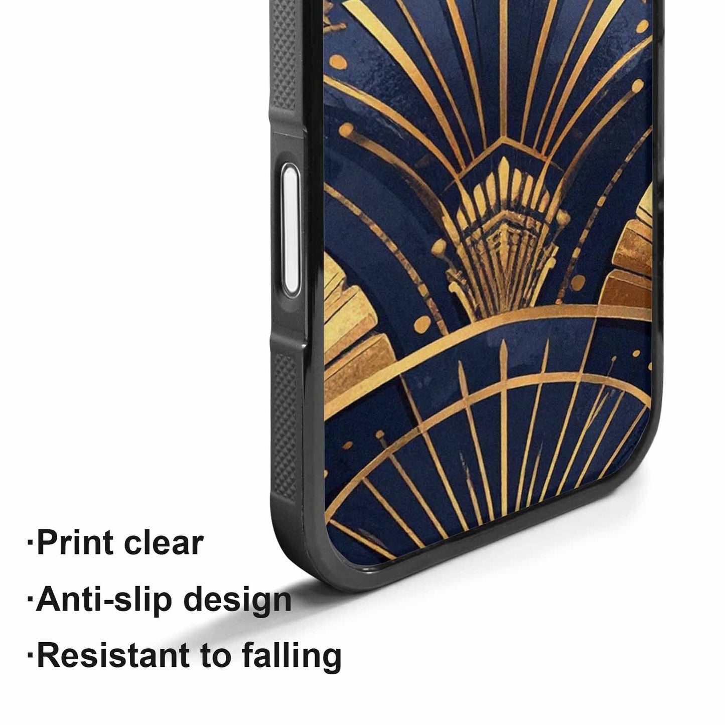 iPhone 17 Case — Art Deco Illustration Pattern Original Art, Unique Phone Case Design