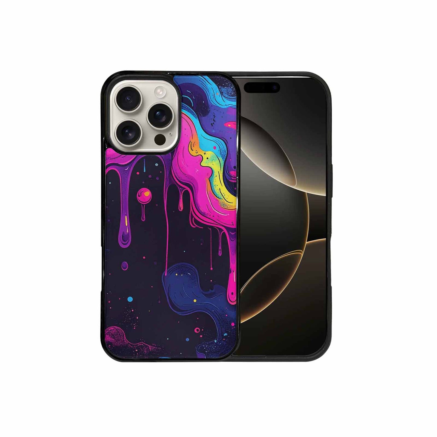 iPhone 16 Pro Max Case — Rick And Morty Style Art Dripping, Original Design Phone Case